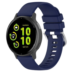 Bracelet silicone classique Garmin Vivoactive 6 (bleu foncé)