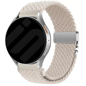 Samsung Galaxy Watch 7 - 40mm Braided Strap with P-Buckle (Starlight)