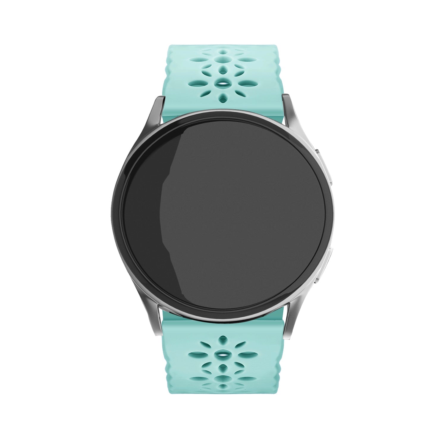 Bracelet de silicone avec relief Amazfit Active 2 (bleu-vert)
