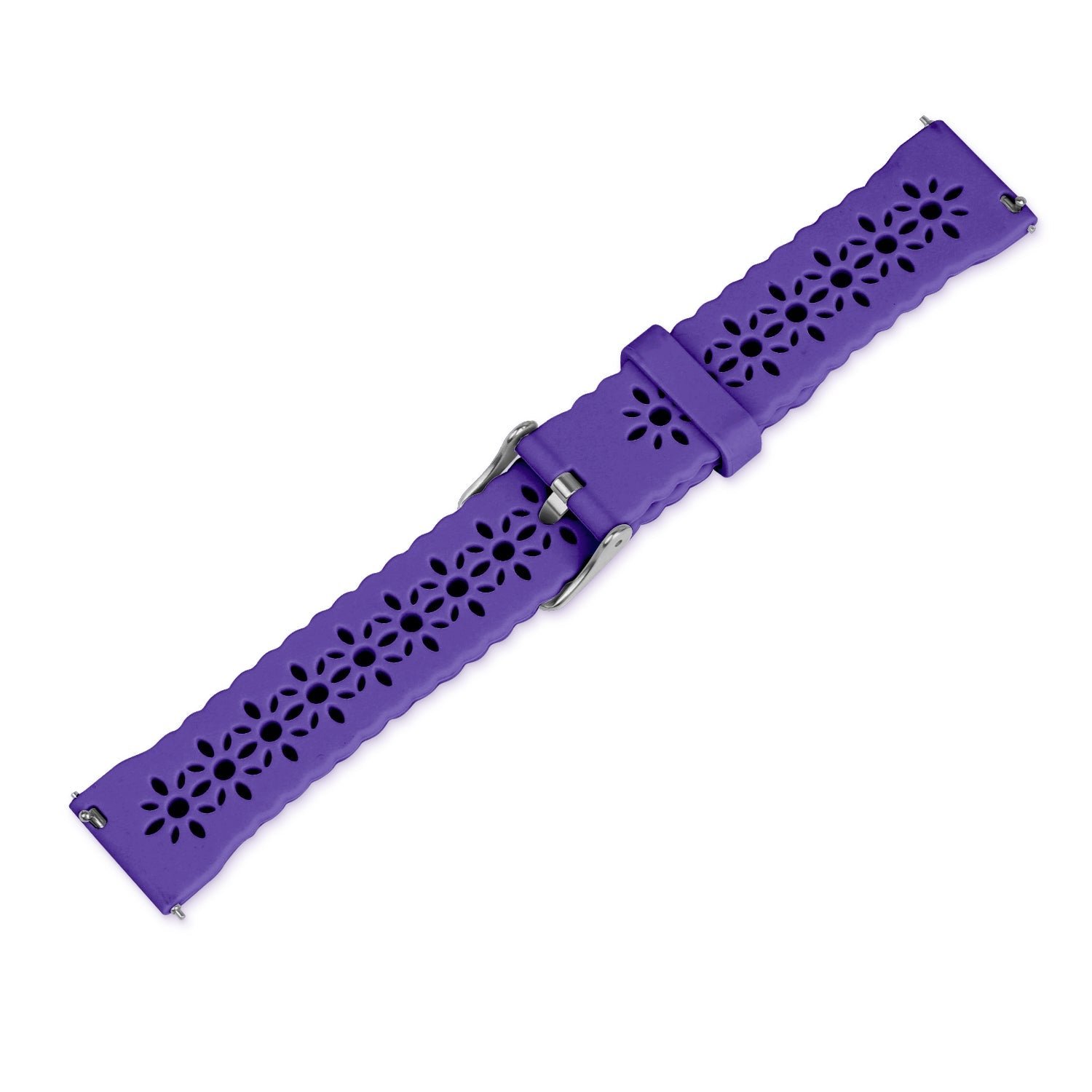 Withings Steel HR Sport Patterned Silicone Strap (Dark Purple)