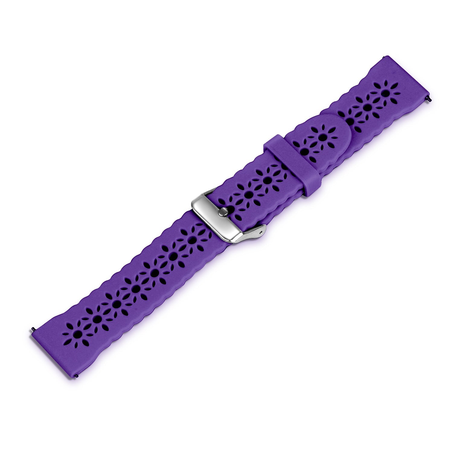 Amazfit GTS 4 Patterned Silicone Strap (Dark Purple)