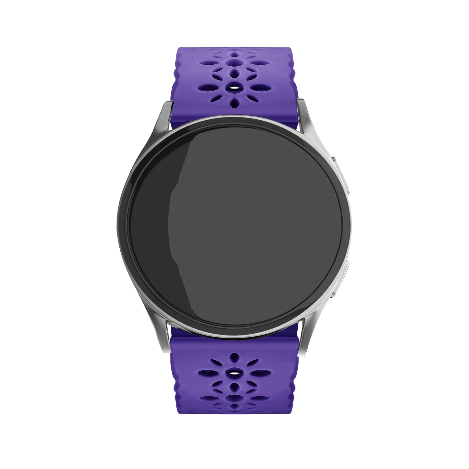 Amazfit GTS 4 Patterned Silicone Strap (Dark Purple)
