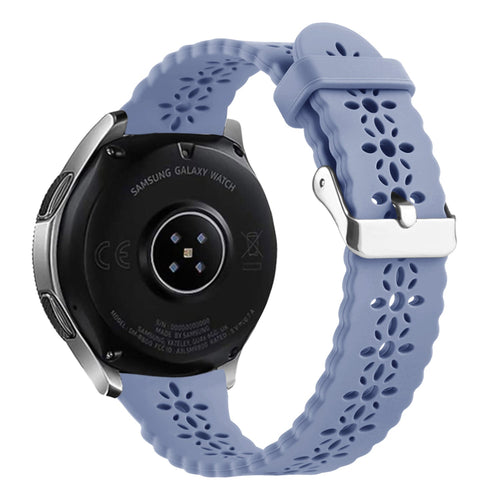 Bracelet de silicone avec relief Amazfit GTS 4 (gris lavande)