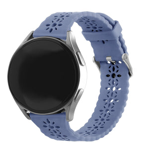 Bracelet de silicone avec relief Withings ScanWatch Nova (gris lavande)