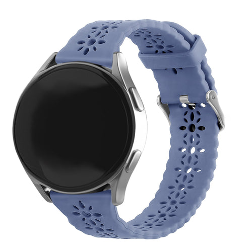 Bracelet de silicone avec relief Amazfit GTS 4 (gris lavande)