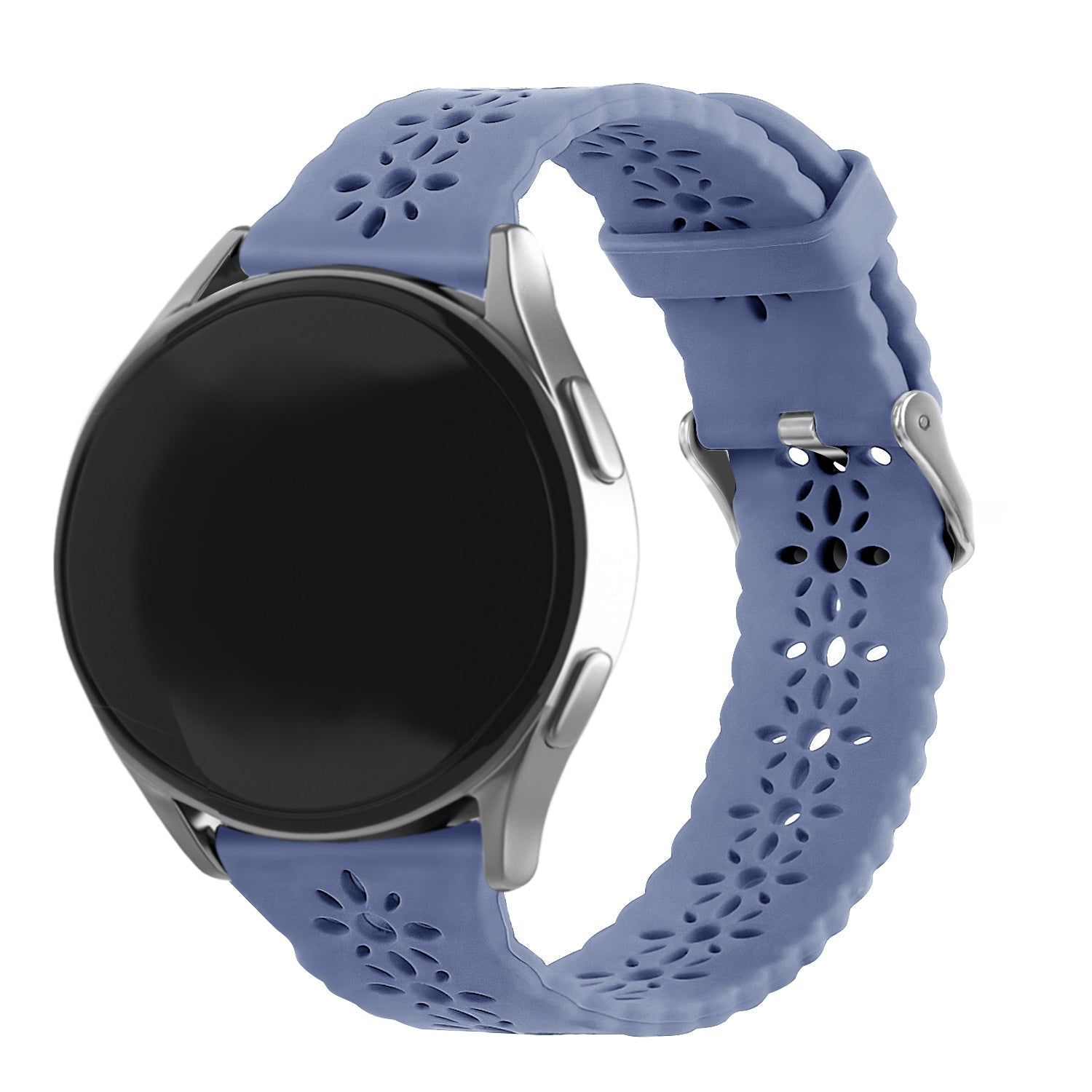 Bracelet de silicone avec relief Amazfit GTS 4 (gris lavande)
