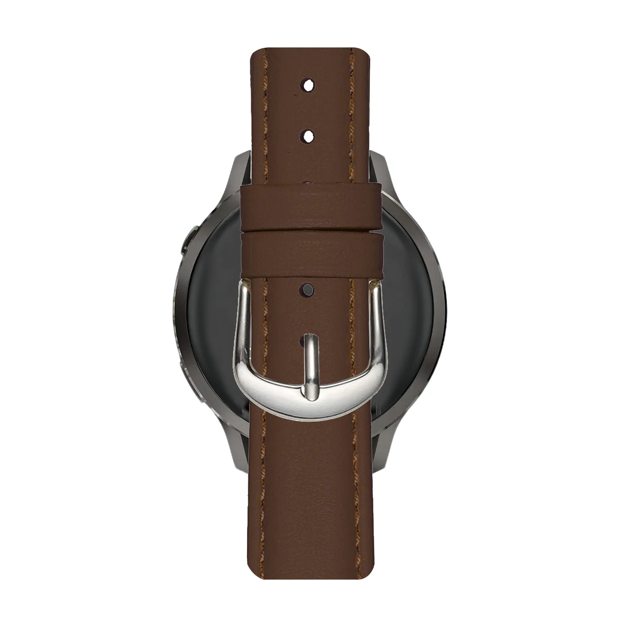 Bandz Amazfit Active 3 Premium Leather Strap 'Bullet' (Brown)