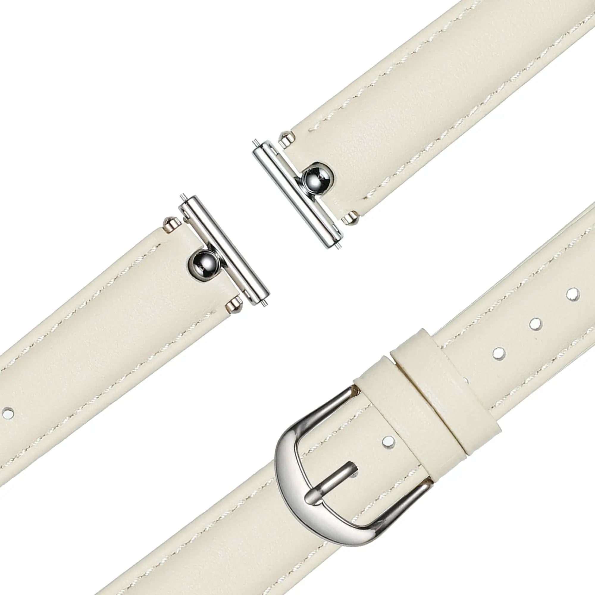 Bandz Bracelet cuir 'Bullet' Amazfit Cheetah 2 Pro (blanc)