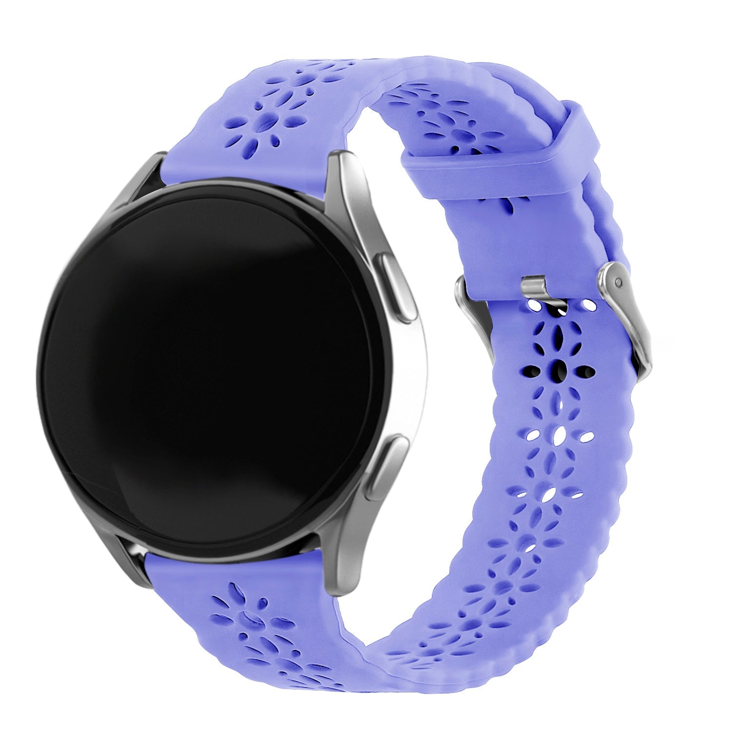 Bracelet de silicone avec relief Amazfit Bip 3 (Pro) (lila)