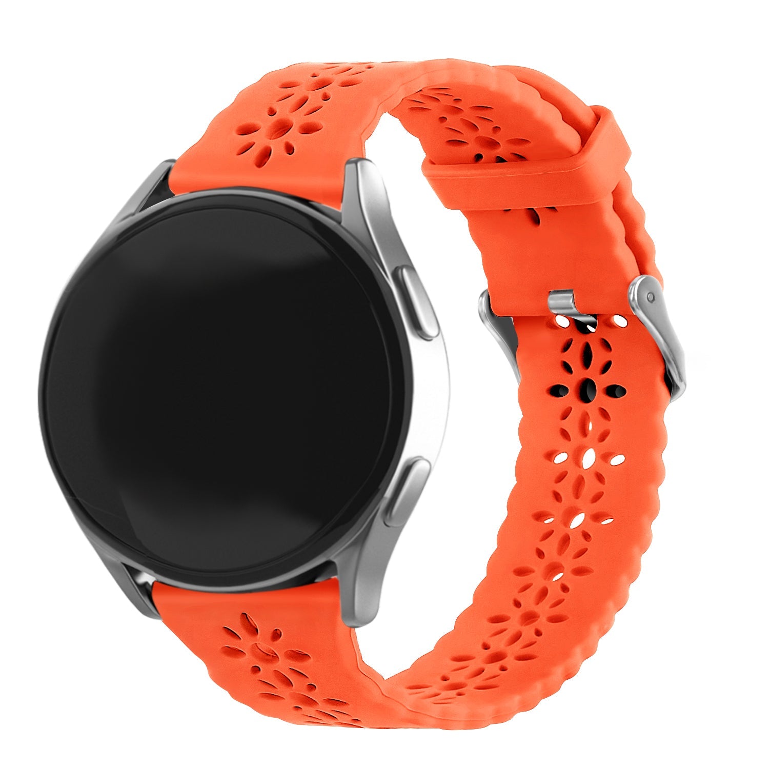 Bracelet de silicone avec relief Amazfit GTS 4 (orange)