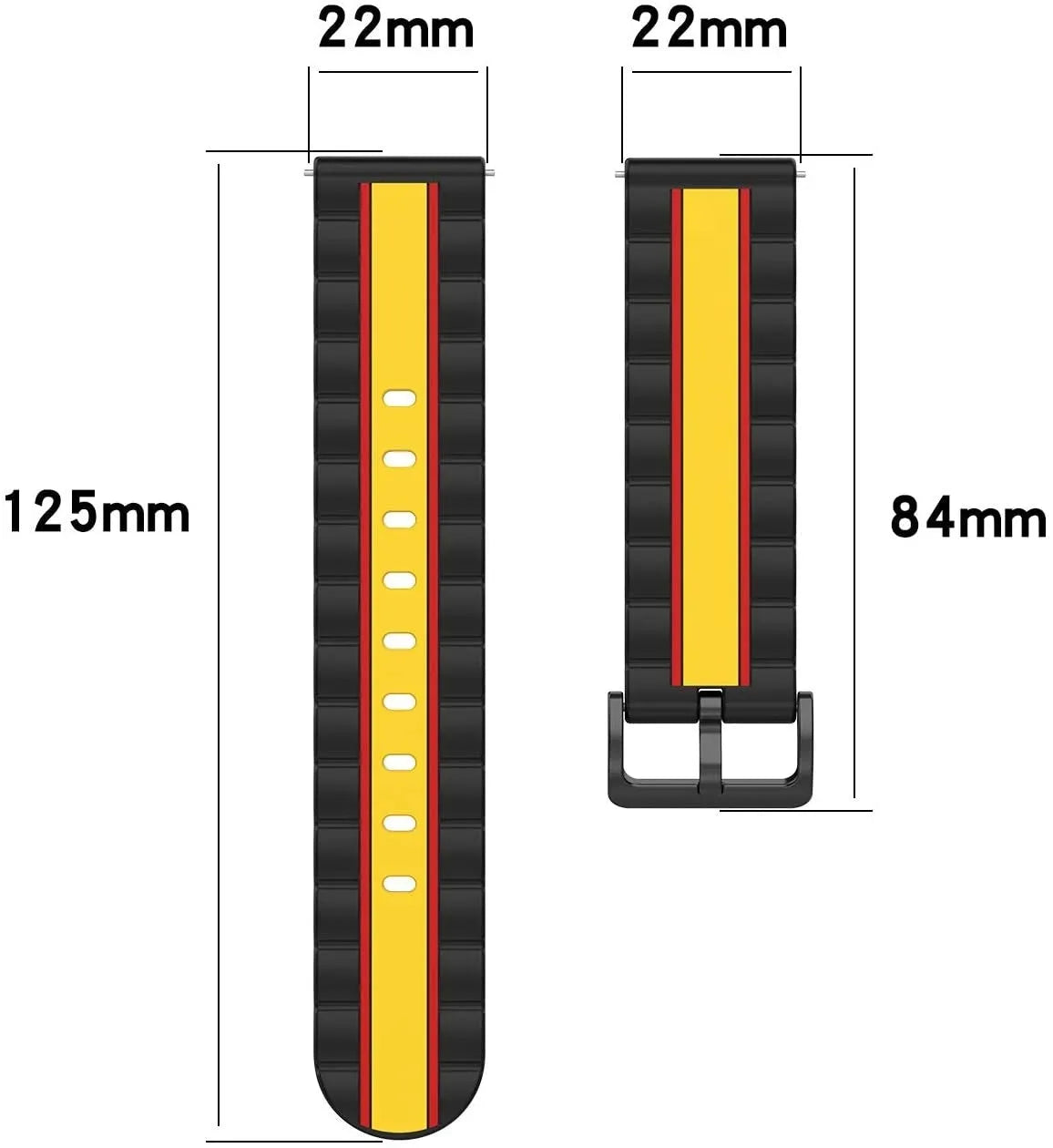 Bracelet Édition spéciale Coros Pace 3 (noir/jaune)