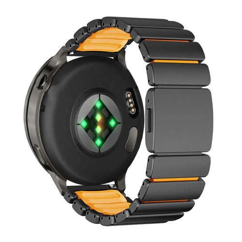 Bandz Huawei Watch Ultimate 2 Titanium Strap 'Hybrid' (Black/Orange)