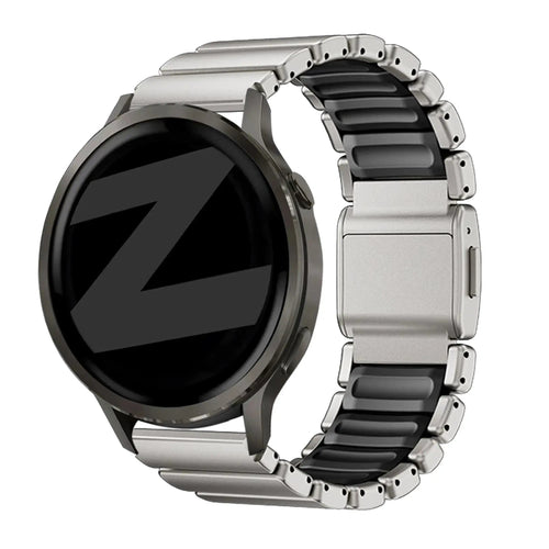 22mm titanium hybrid band titan black