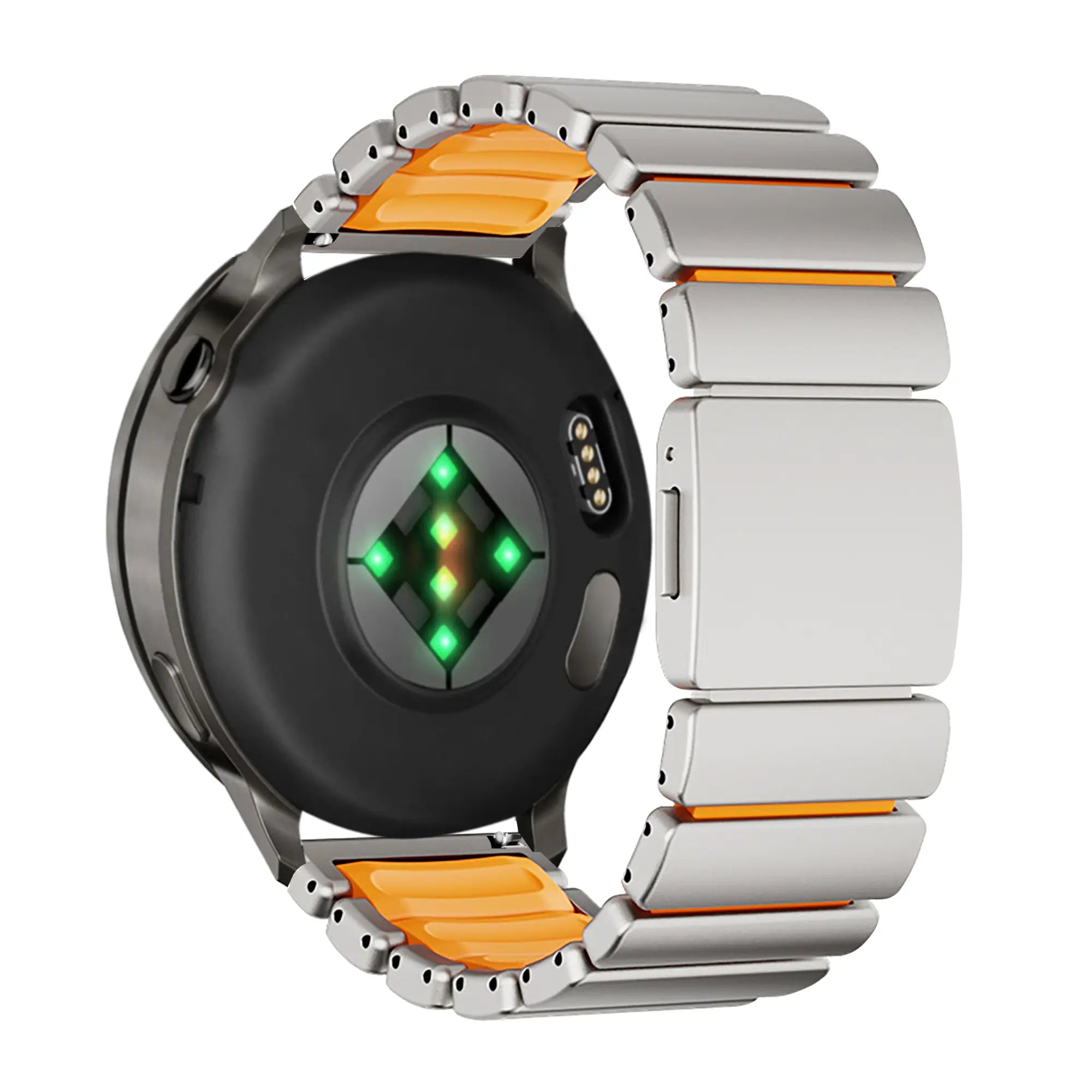 Bandz Bracelet titane 'Hybrid' Huawei Watch Ultimate 2 (titane/orange)