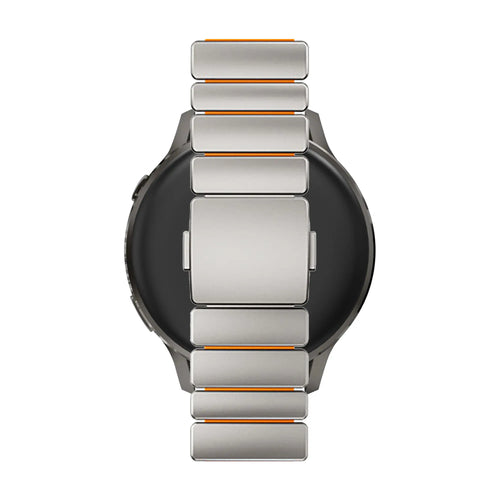 Bandz OnePlus Watch Titanium Strap 'Hybrid' (Titanium/Orange)