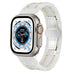 Bracelet céramique acier Apple Watch Ultra (blanc/or)
