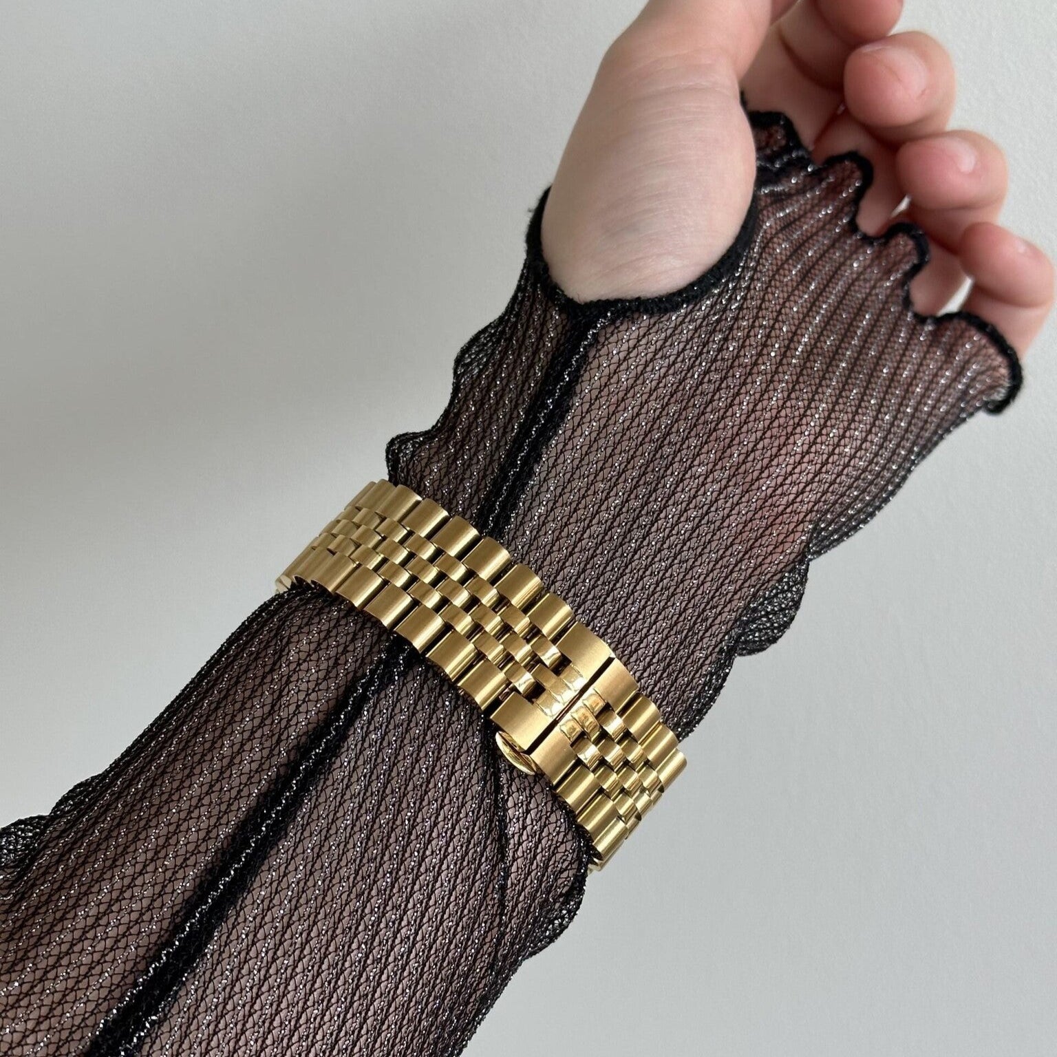 Bracelet acier Apple Watch Jubilé (or)