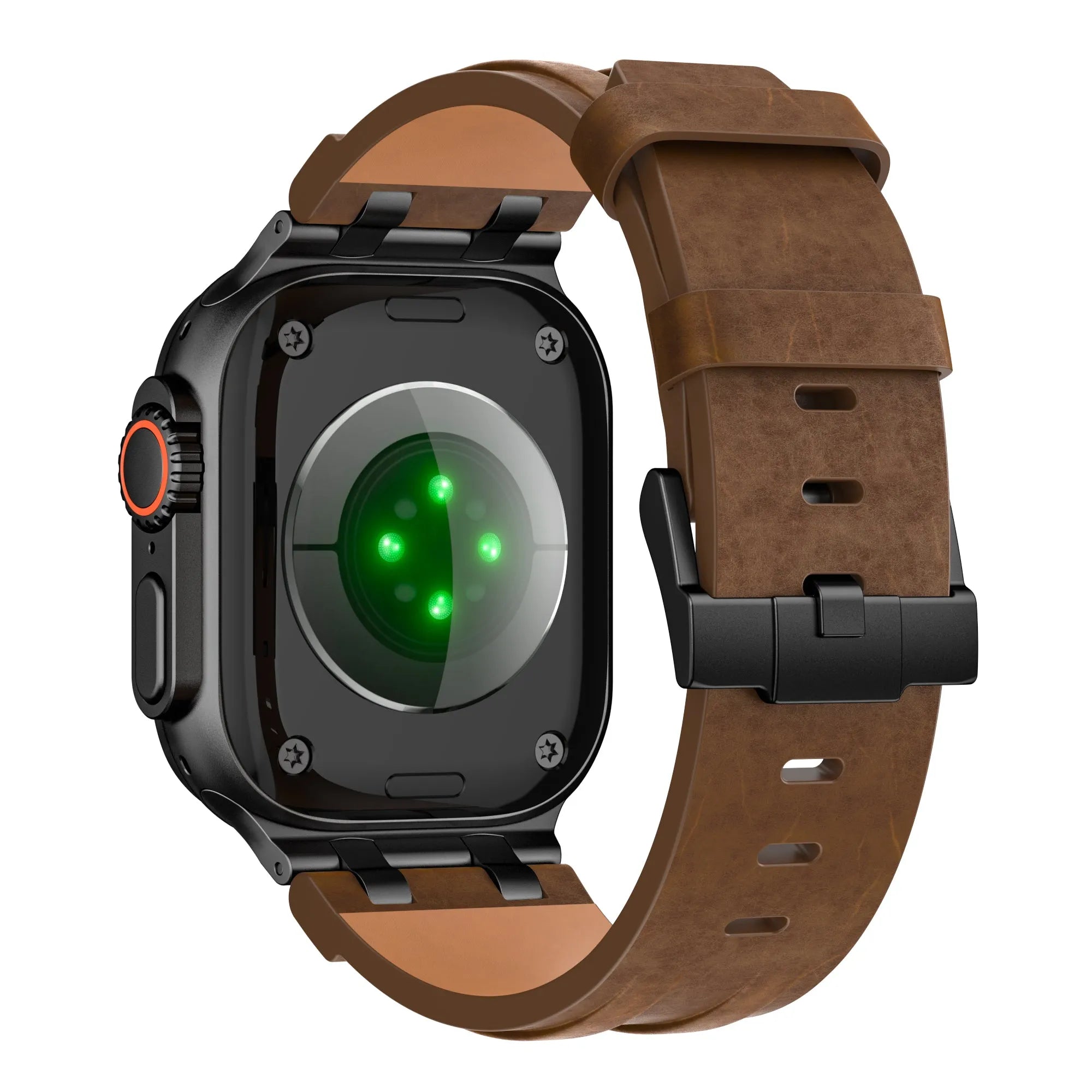 Bracelet cuir solide Apple Watch (bronze)