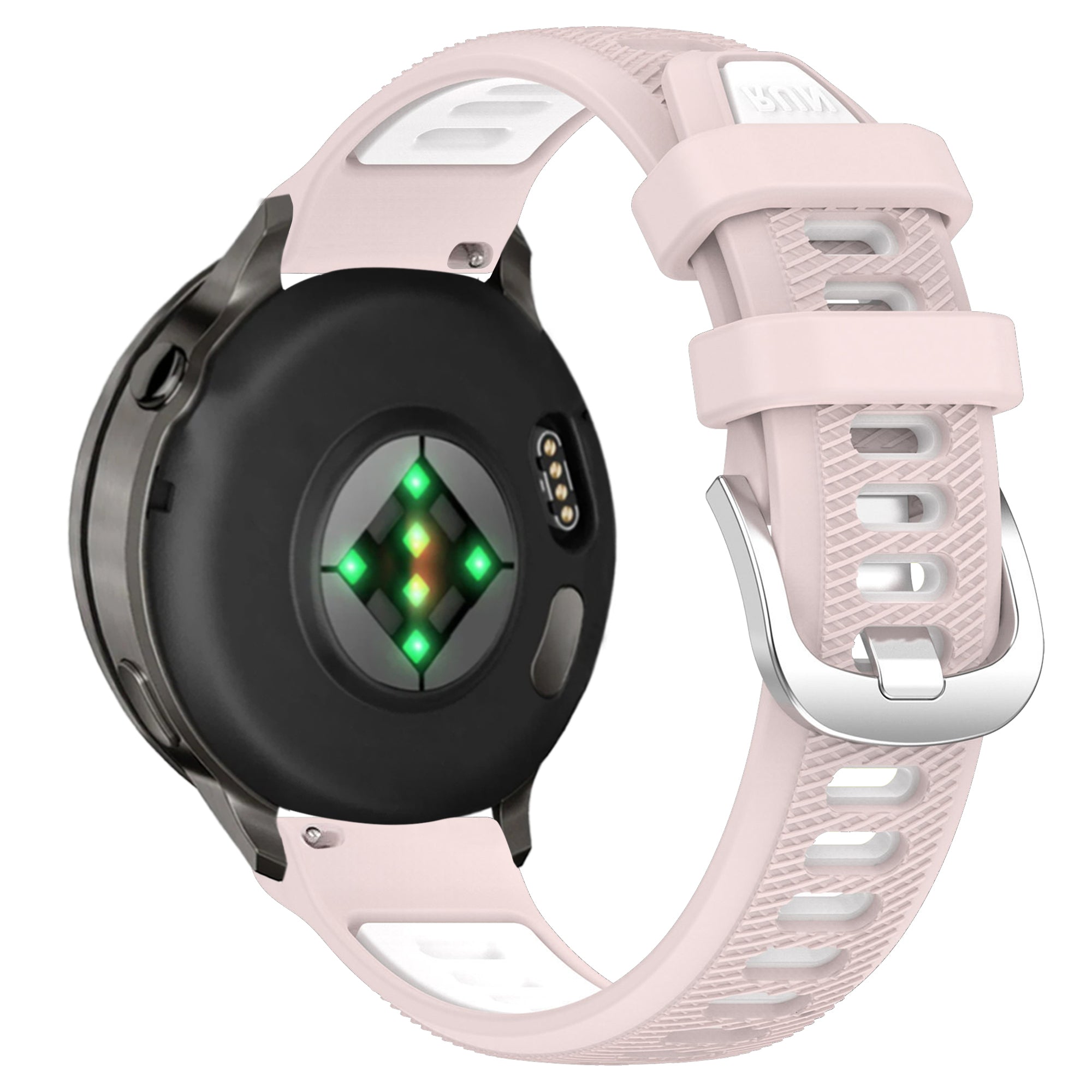 Bandz Bracelet sport avec boucle Garmin Vivoactive 4s (rose/blanc)