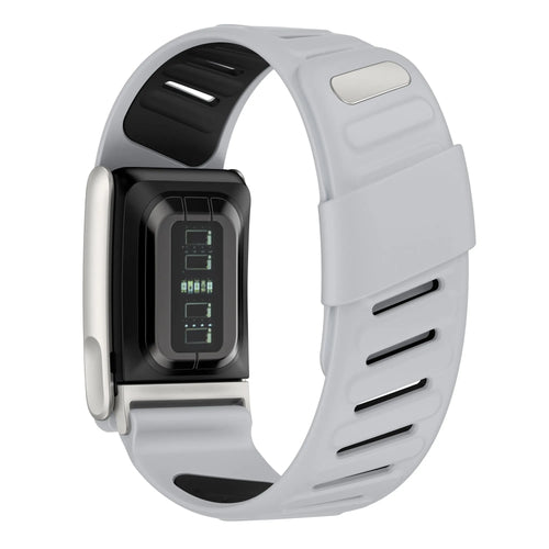 Bracelet sport compatible avec Whoop MG (gris clair/noir)