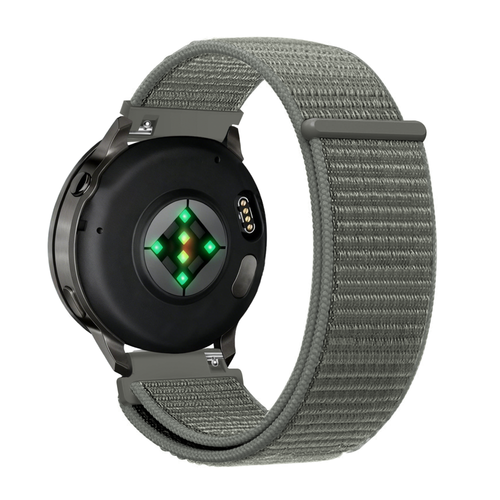 Bandz Garmin Forerunner 245 Nylon Loop Strap (Grey-Green)