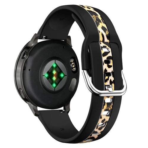 Bandz Actyve Smartwatch 20mm Dual Leopard Strap (Black)
