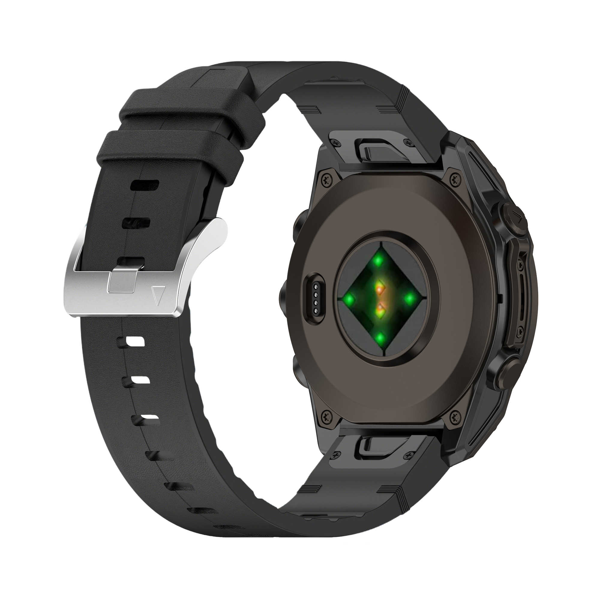 Bracelet cuir hybride Garmin Approach S70 - 47mm (noir)