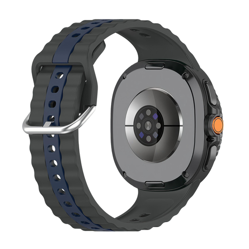 Bracelet sport duo Samsung Galaxy Watch 8 - 44mm (gris foncé/bleu)