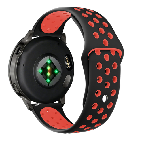 Bandz Garmin Venu 2 Sport Strap 'Deluxe' (Black/Red)