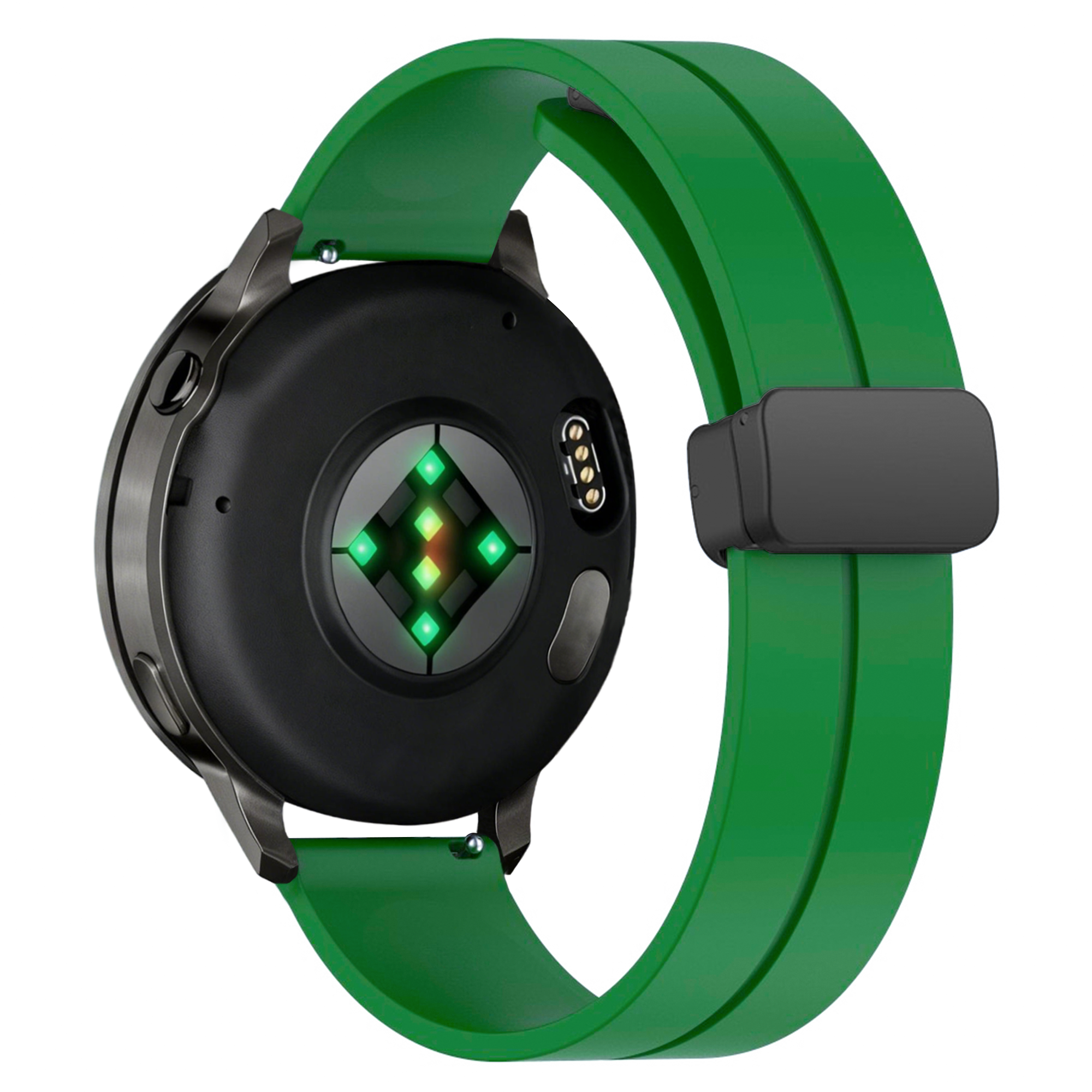 Bandz Garmin Approach S42 Silicone Strap with D-Buckle (Green)