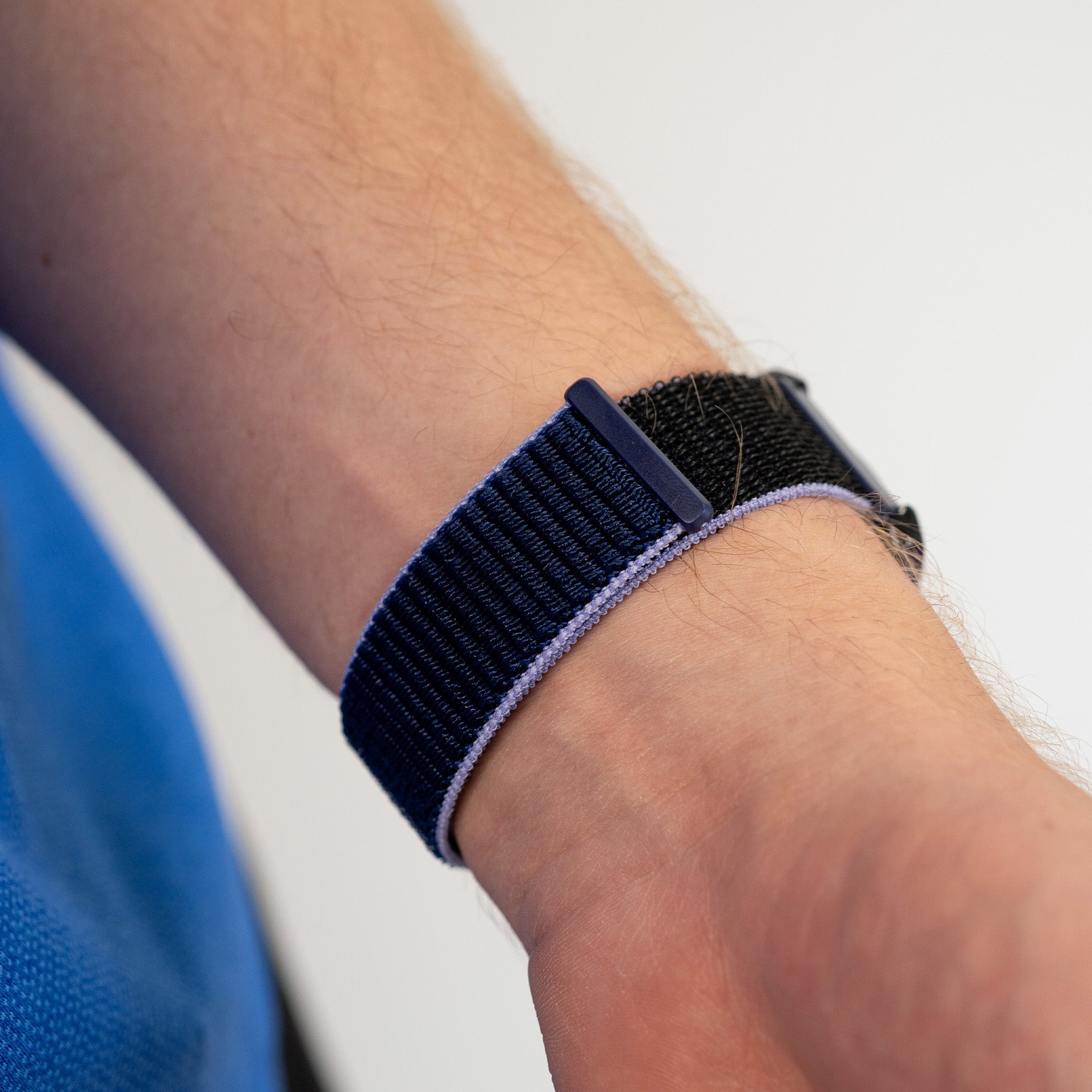 Bracelet nylon Garmin Forerunner 255 (bleu/noir)