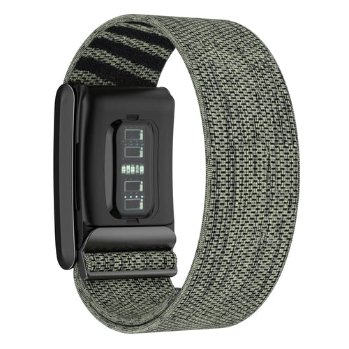 Bracelet nylon compatible avec Whoop 4.0 (gris-vert)