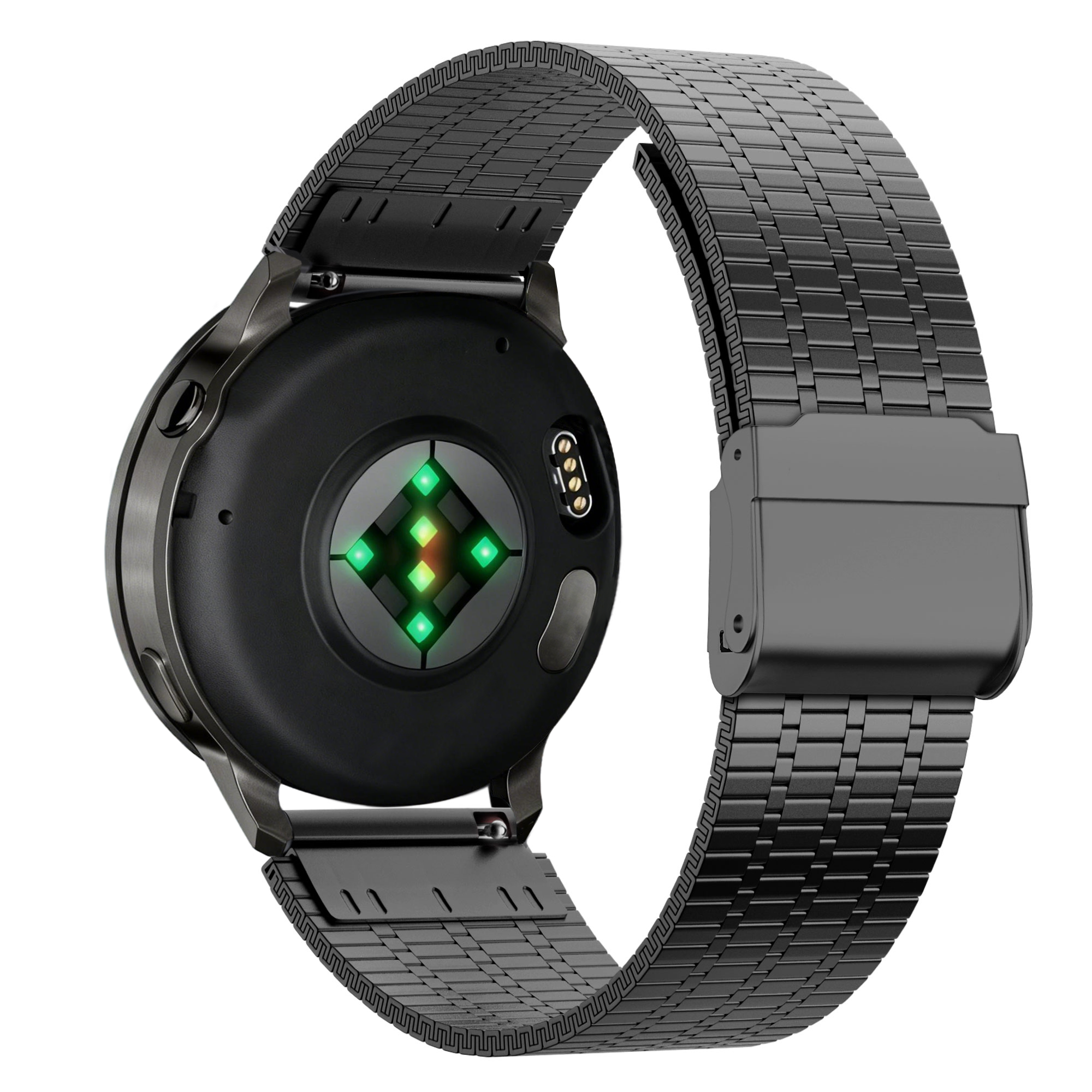 Bandz Bracelet acier ajustable Alpine Garmin D2 Air X15 (noir)