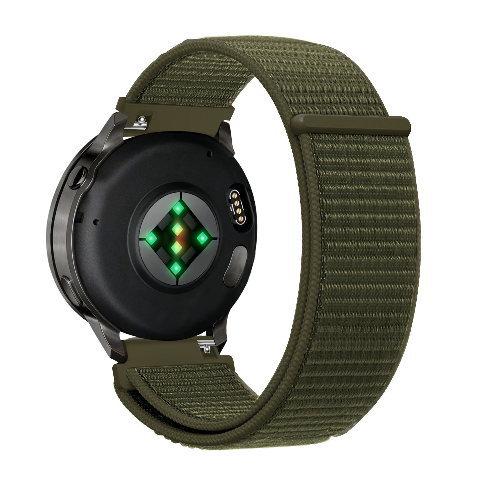 Bandz Garmin Forerunner 265 Nylon Loop Strap (Olive)