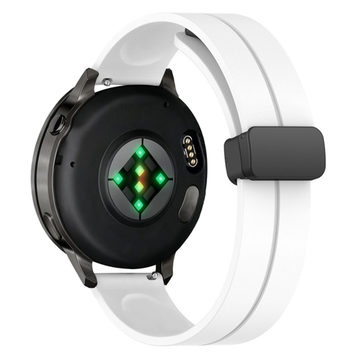 Bandz Garmin Vivoactive 4 Silicone Strap with D-Buckle (White)