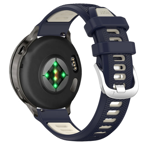 Bandz Garmin Forerunner 255s Sport Strap with Buckle (Dark Blue/Beige)