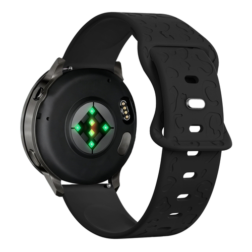 Bandz Bracelet silicone 'Léopard' Garmin Forerunner 265s (noir)