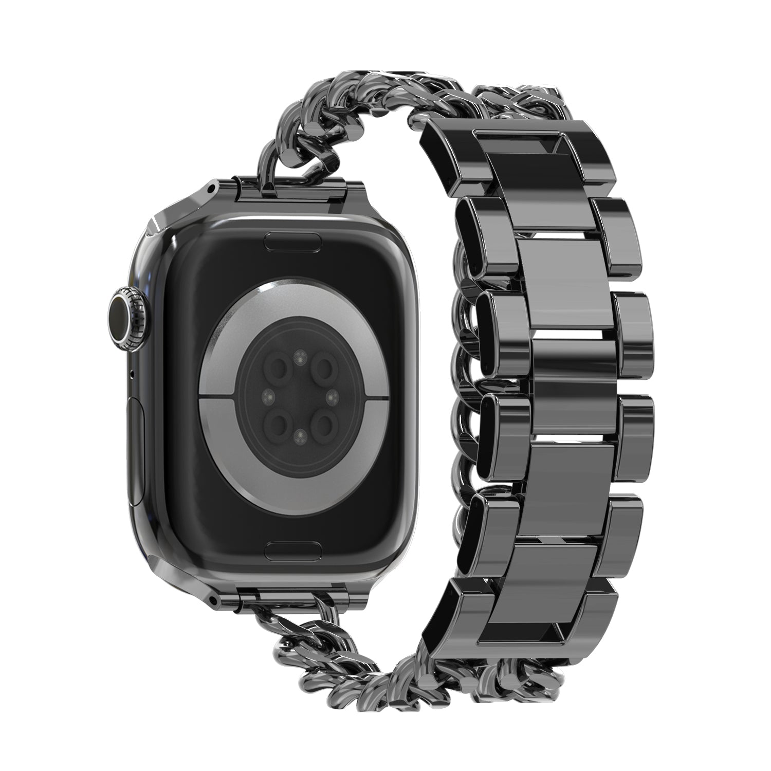 Bandz Apple Watch Steel Strap 'Double Tour' (Black)
