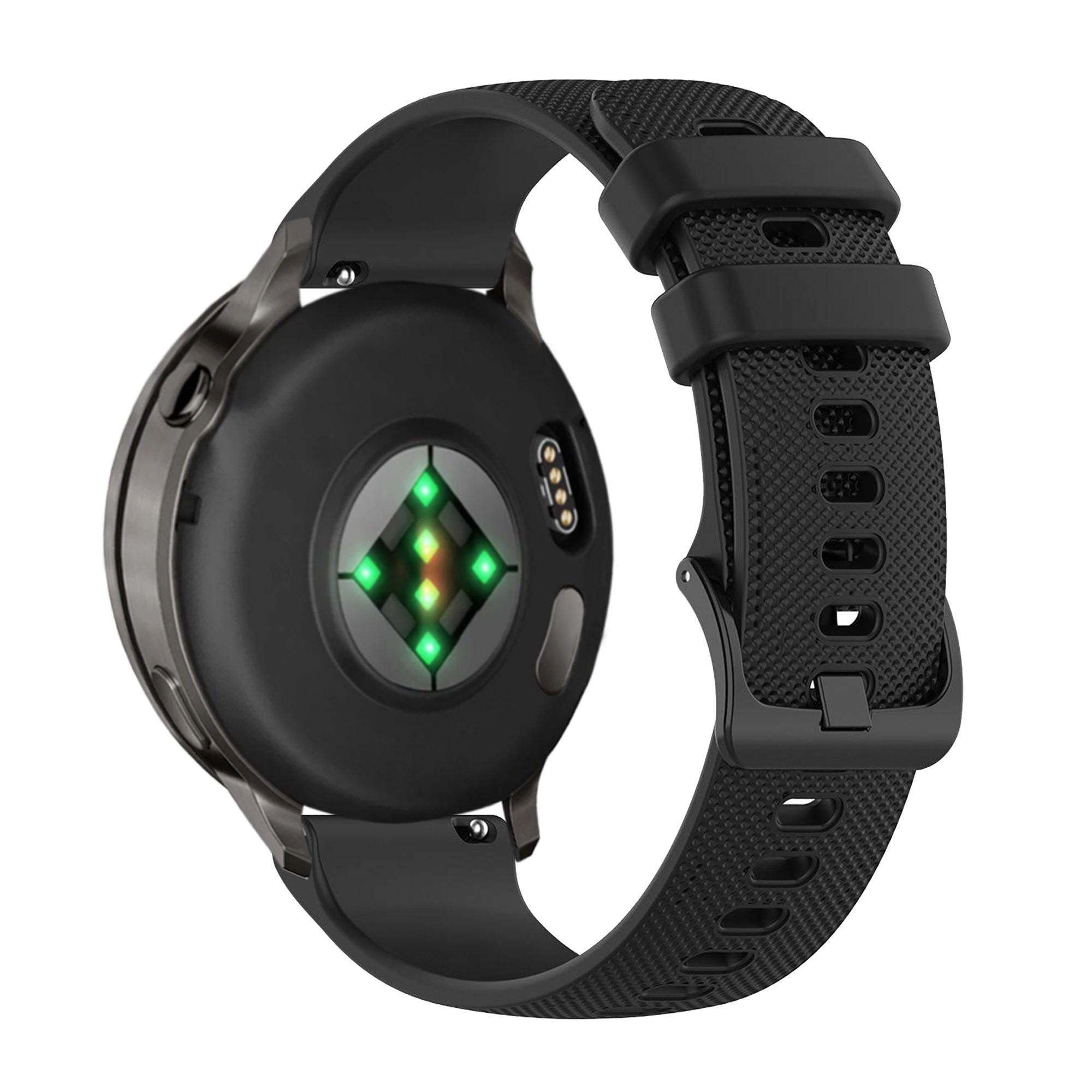Bandz Bracelet silicone 'Premium' Garmin Forerunner 265 (noir)
