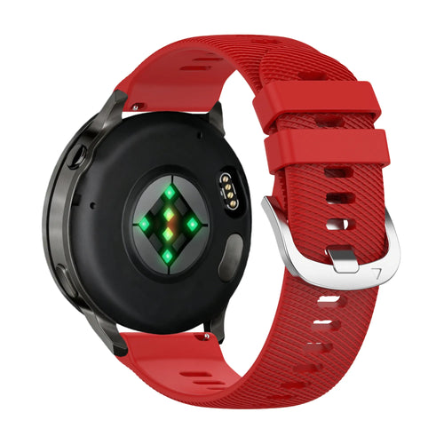 Bandz Garmin Forerunner 265s Silicone Strap 'Deluxe' (Red)