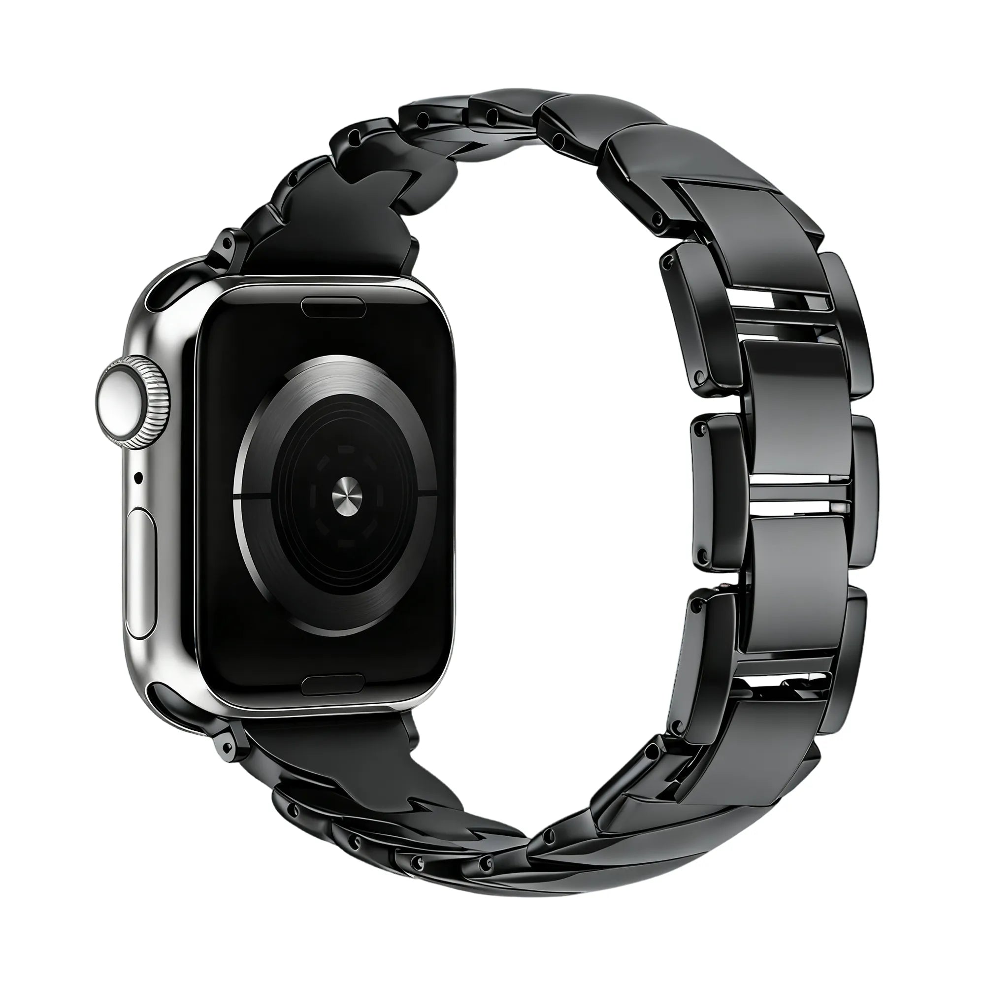Bandz Bracelet acier premium 'Twisted' Apple Watch (noir)