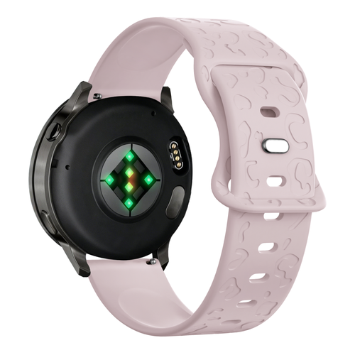 Bandz Bracelet silicone 'Léopard' Garmin Vivoactive 4s (rose)