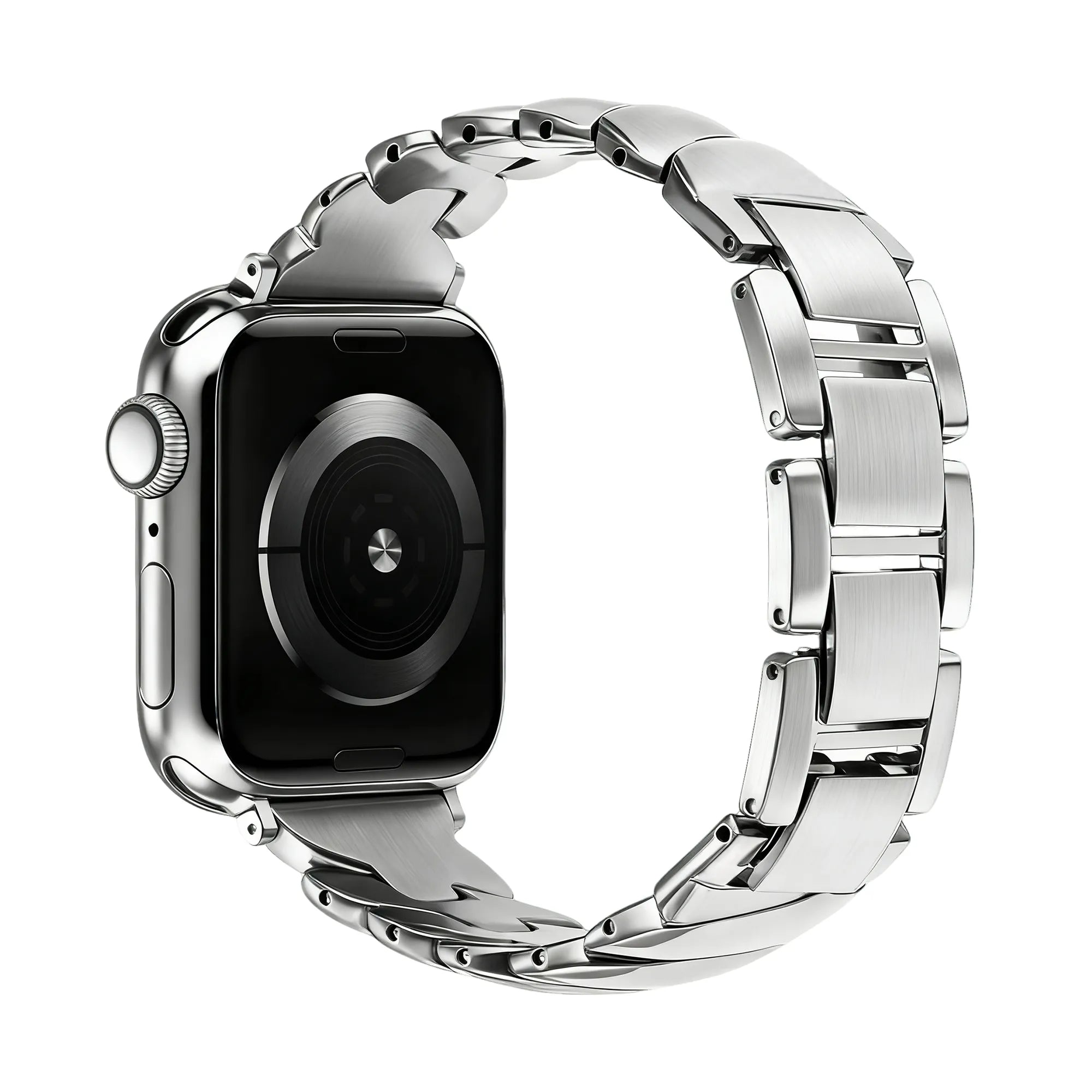 Bandz Bracelet acier premium 'Twisted' Apple Watch (argent)