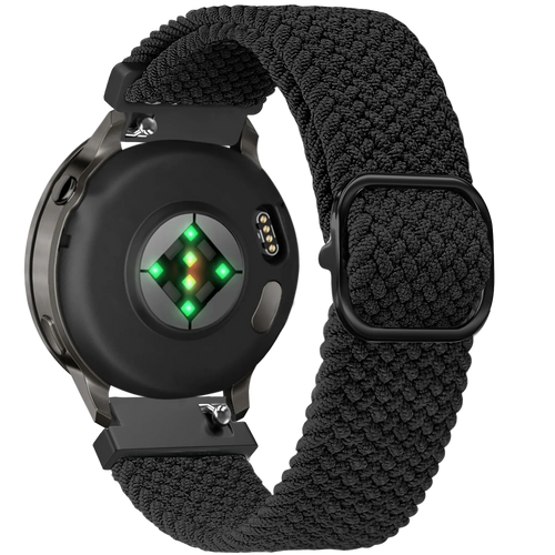 Bandz Garmin Venu 2s Adjustable Braided Strap (Black)