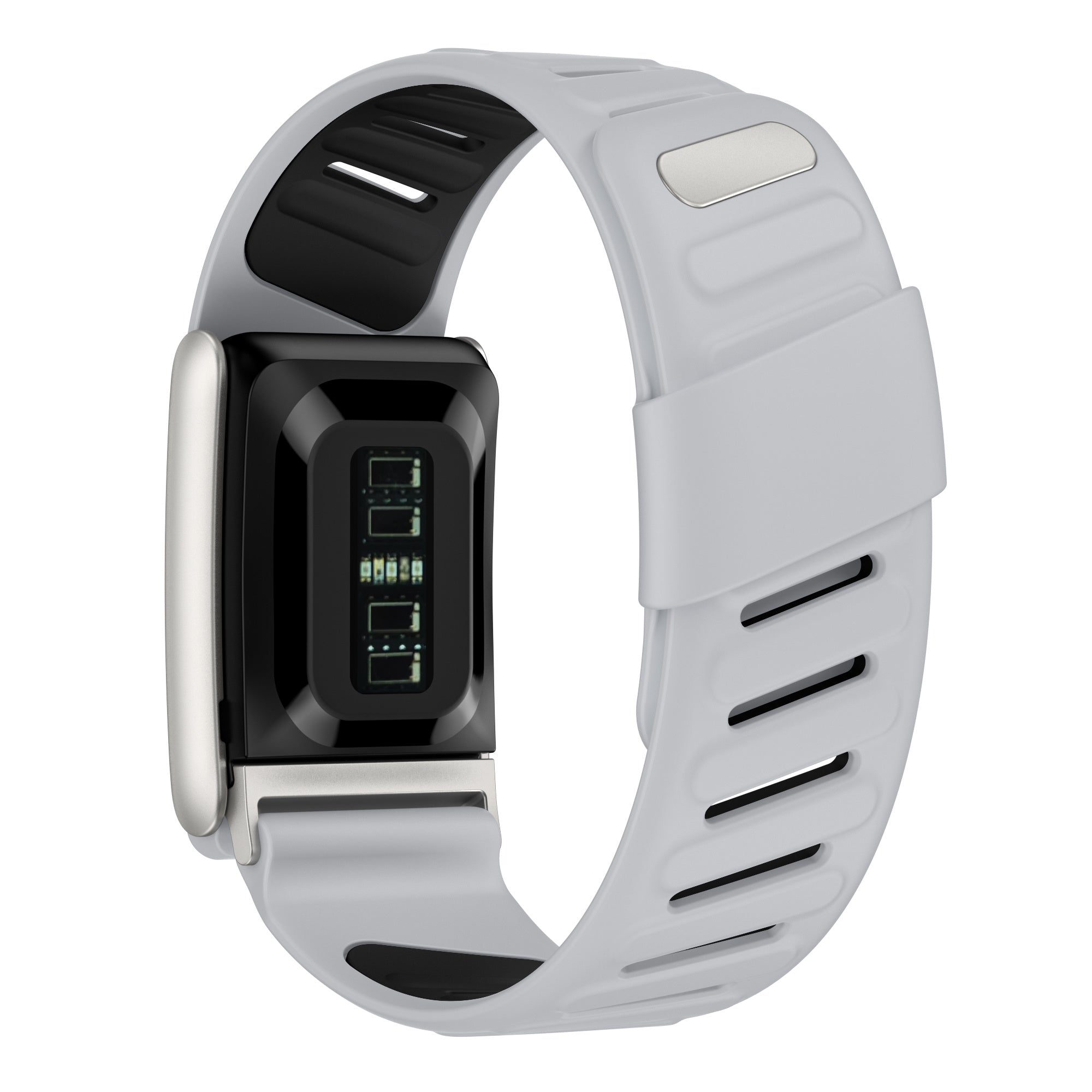 Bracelet sport compatible avec Whoop 5.0 (gris clair/noir)