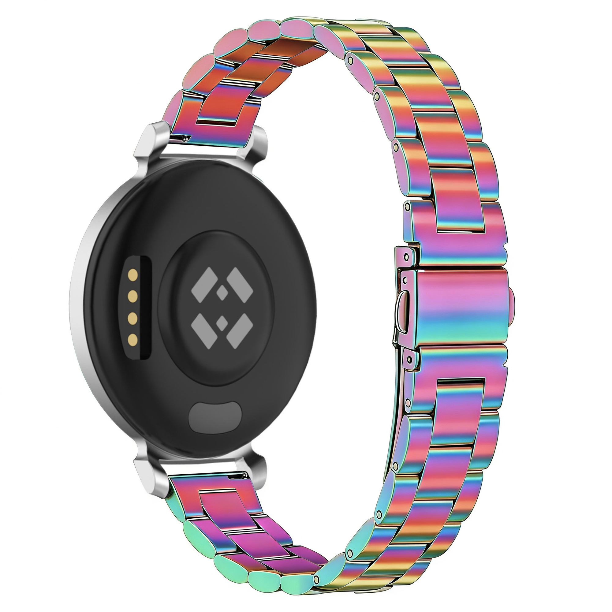 Bandz Bracelet acier 'Classic' Pebble Round 2 - 14mm (arc-en-ciel)