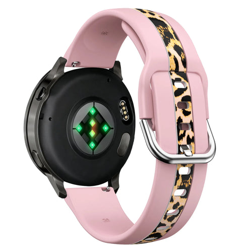 Bandz Actyve Smartwatch 20mm Dual Leopard Strap (Light Pink)