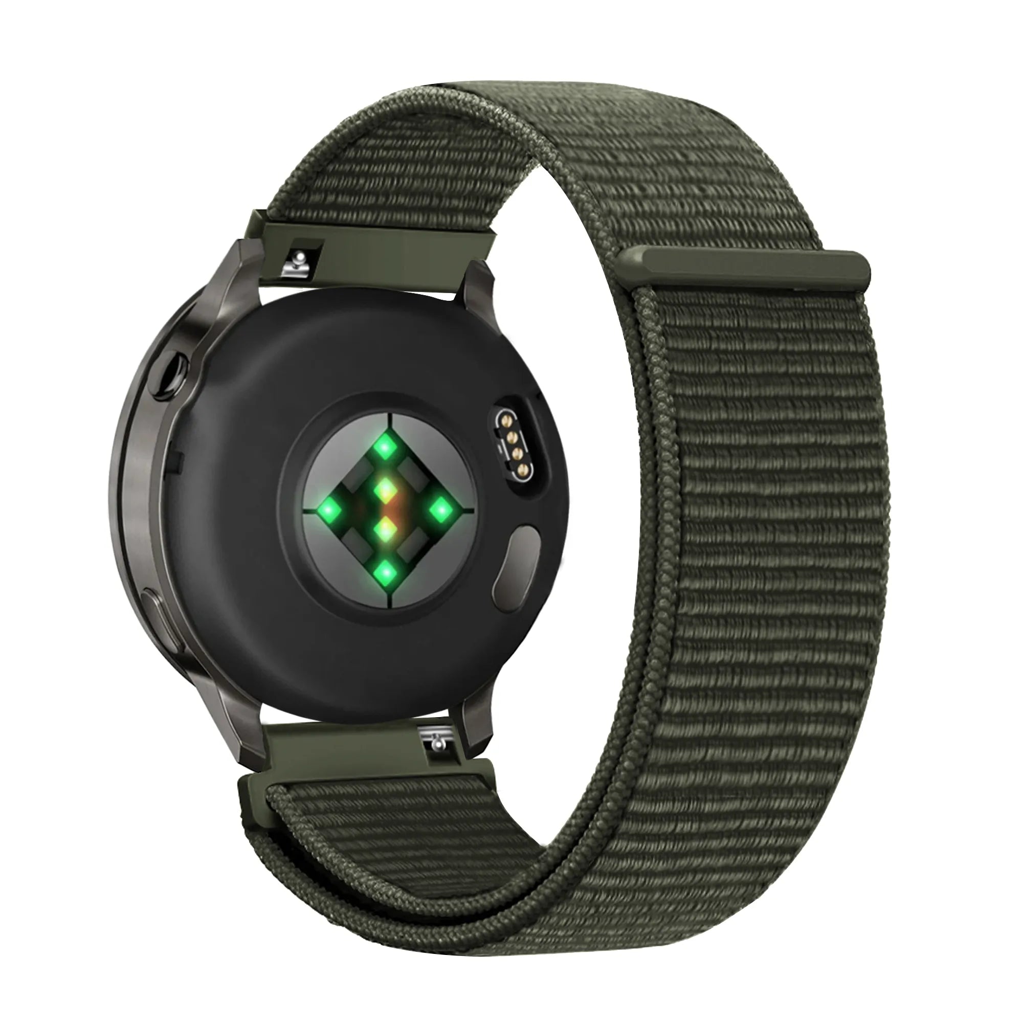 Bandz Garmin Venu 4 - 41mm Nylon Loop Strap (Dark Green)