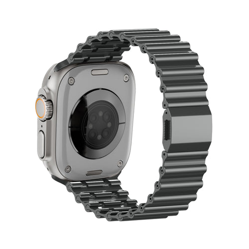 Bandz Apple Watch Premium Steel Strap 'Ocean' (Titanium Grey)
