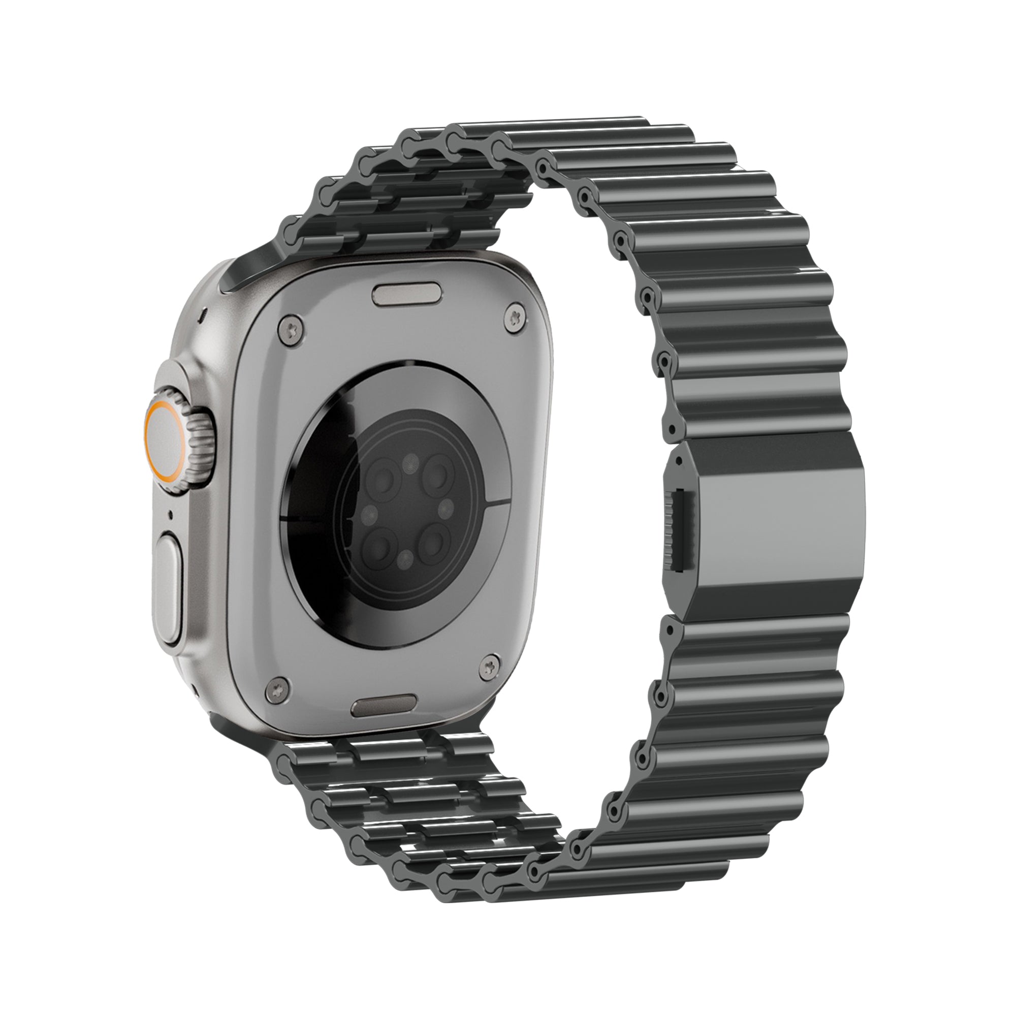 Bandz Apple Watch Ultra Premium Steel Strap 'Ocean' (Titanium Grey)